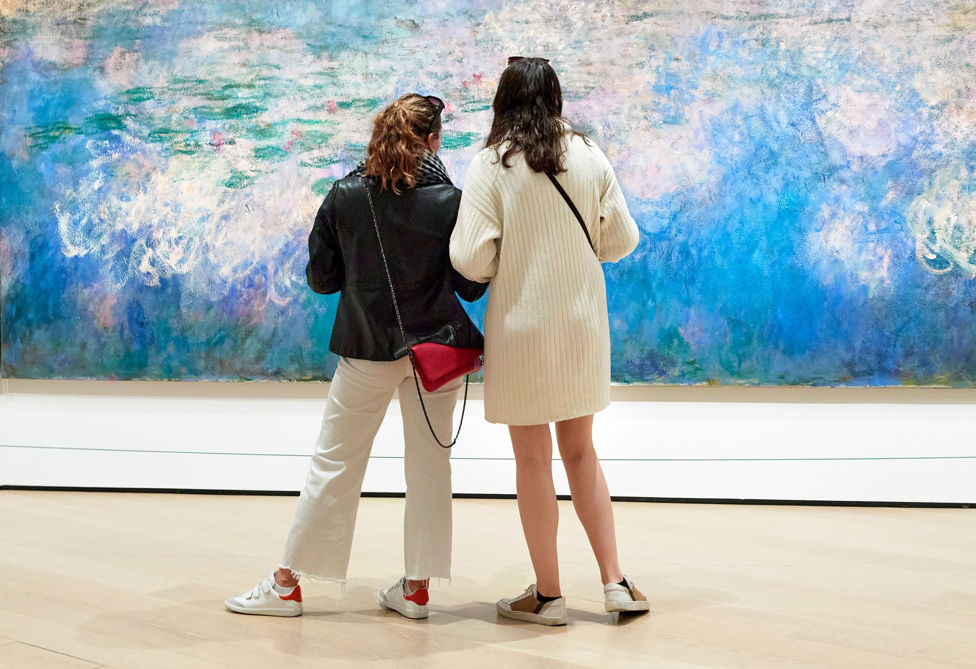 People looking at art at the Museum of Modern Art