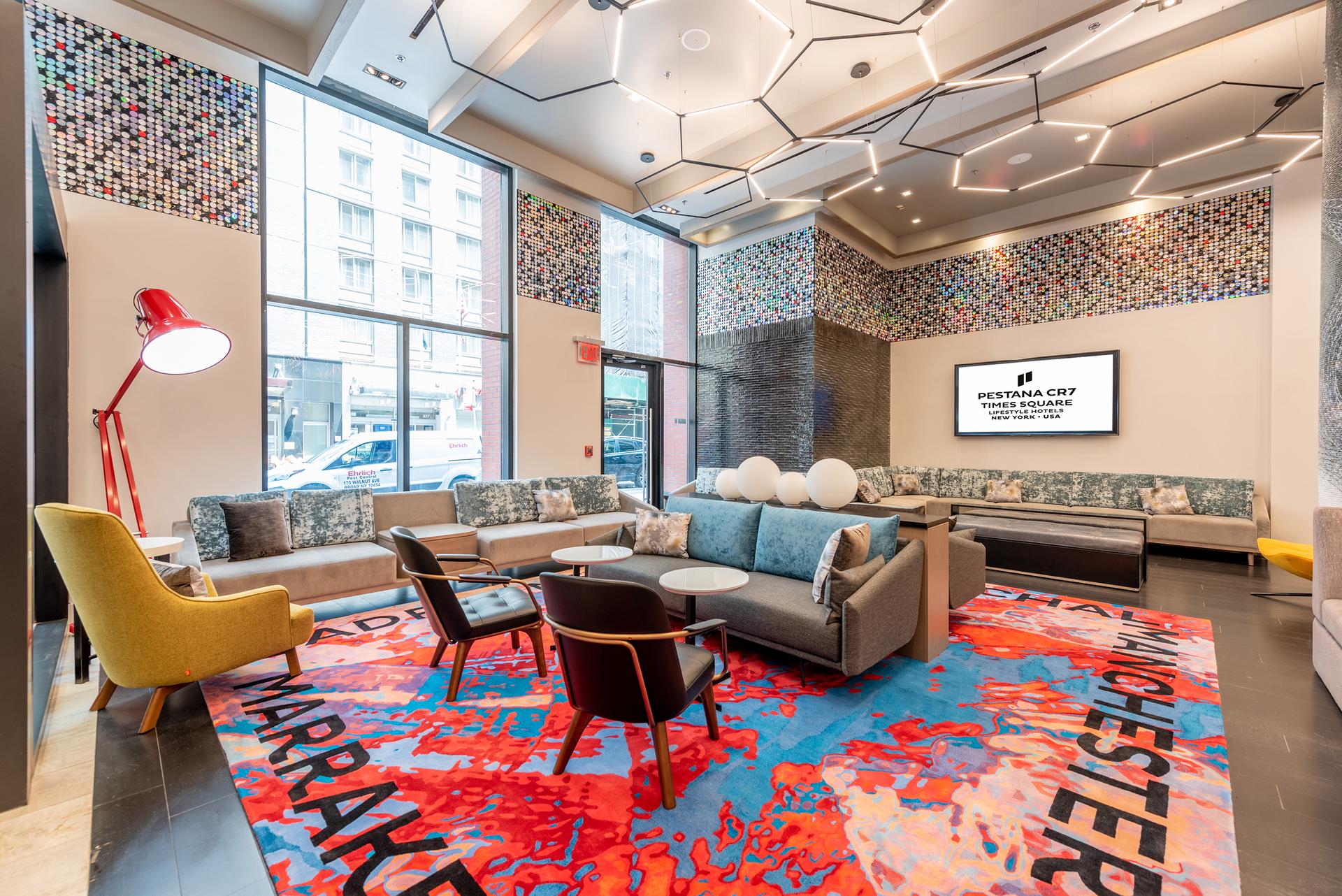 Lobby at the Pestana CR7 Times Square